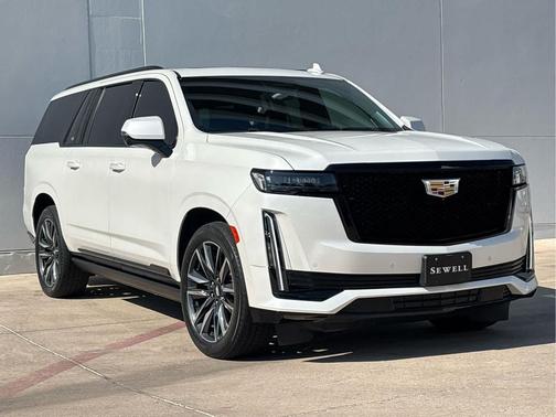 Crystal White Tricoat 2024 Cadillac Escalade ESV Sport Platinum