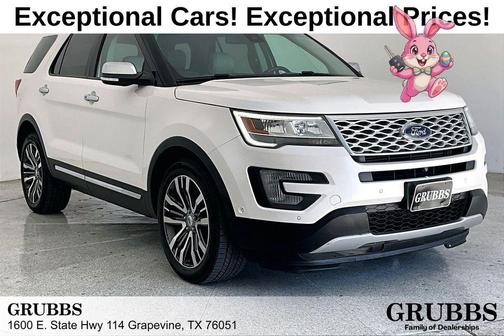 White Platinum 2017 Ford Explorer Platinum