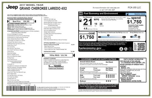 2017 Jeep Grand Cherokee Laredo