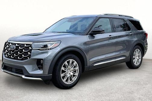Gray Metallic 2025 Ford Explorer Platinum