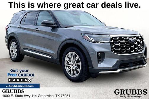Gray Metallic 2025 Ford Explorer Platinum