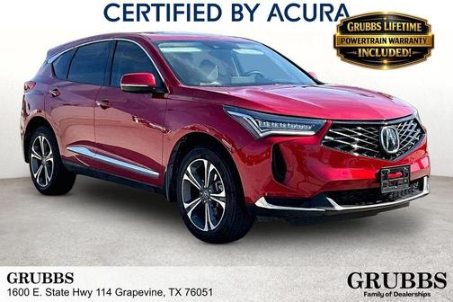 Performance Red Pearl 2025 Acura RDX Technology Package
