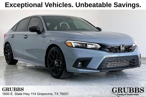 Sonic Gray Pearl 2024 Honda Civic Si Base