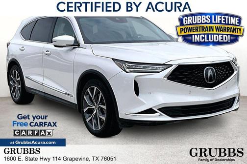 Platinum White Pearl 2023 Acura MDX Technology