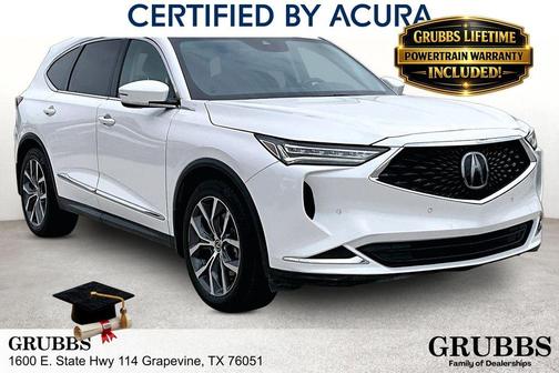 Platinum White Pearl 2023 Acura MDX Technology