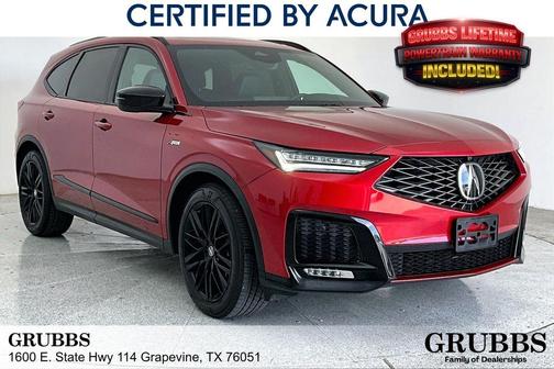 Performance Red Pearl 2025 Acura MDX A-Spec Advance