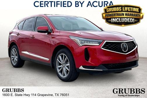 Performance Red Pearl 2024 Acura RDX Technology Package