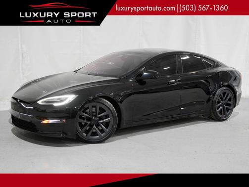 Solid Black 2021 Tesla Model S Plaid