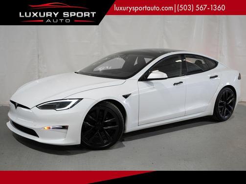 Pearl White Multi-Coat 2023 Tesla Model S Dual Motor AWD