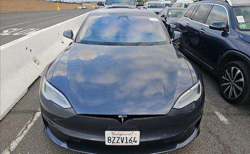 Gray 2022 Tesla Model S Plaid