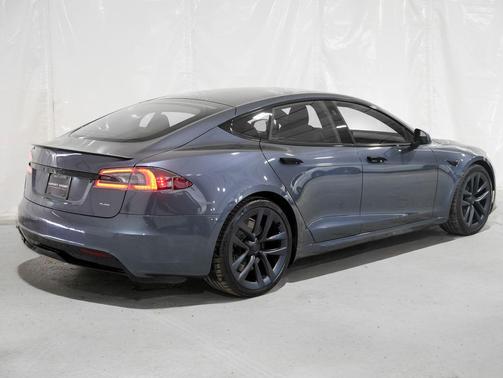 Gray 2022 Tesla Model S Plaid