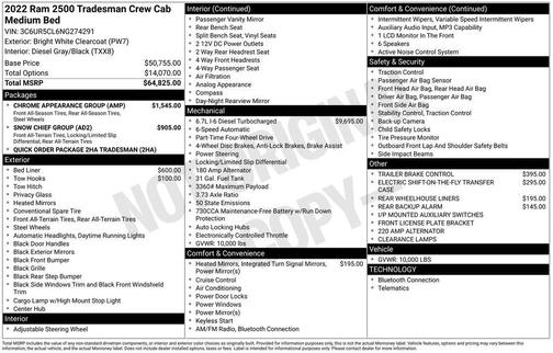 2022 RAM 2500 Tradesman
