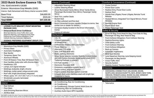 2023 Buick Enclave Essence