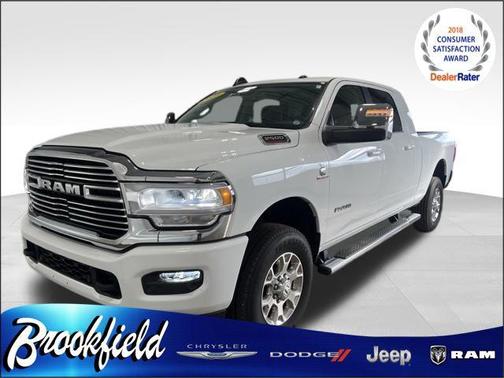 Bright White Clearcoat 2023 RAM 2500 Laramie Mega Cab 4x4 6'4' Box