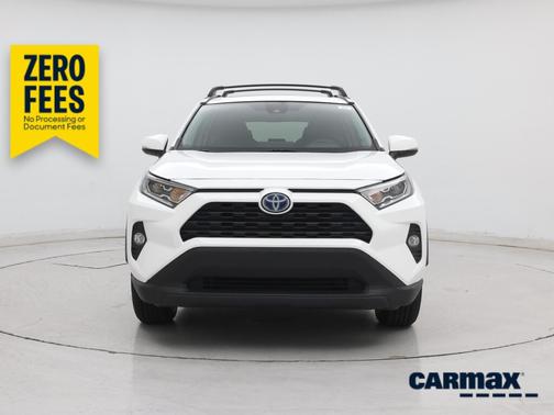 White 2021 Toyota RAV4 Hybrid XLE