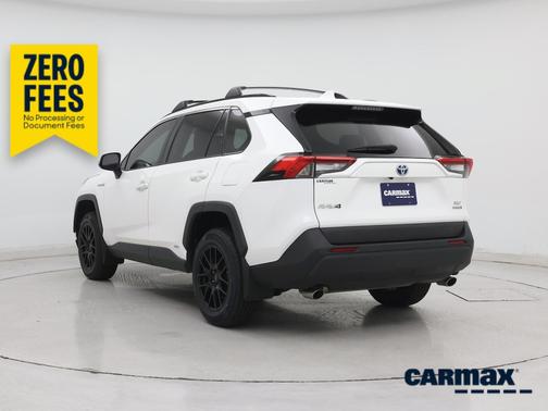 White 2021 Toyota RAV4 Hybrid XLE