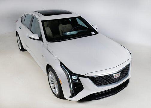 Crystal White Tricoat 2025 Cadillac CT5 Premium Luxury
