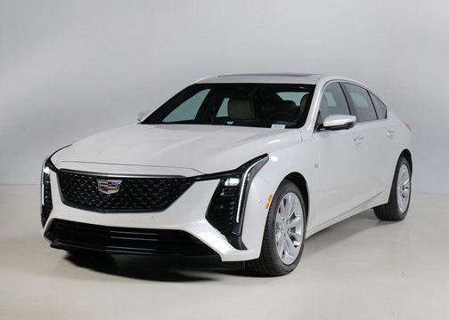 Crystal White Tricoat 2025 Cadillac CT5 Premium Luxury