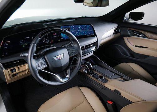 Crystal White Tricoat 2025 Cadillac CT5 Premium Luxury
