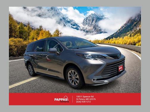 Predawn Gray Mica 2024 Toyota Sienna XLE