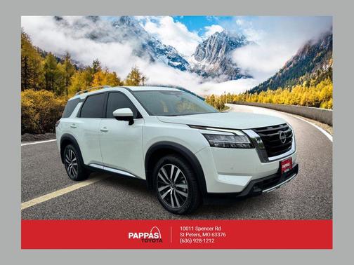 Pearl White Tricoat 2023 Nissan Pathfinder Platinum 4WD