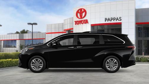 Midnight Black Metallic 2026 Toyota Sienna XLE