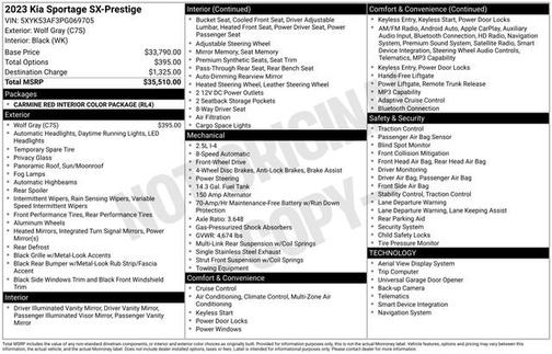 Wolf Gray 2023 Kia Sportage SX-Prestige