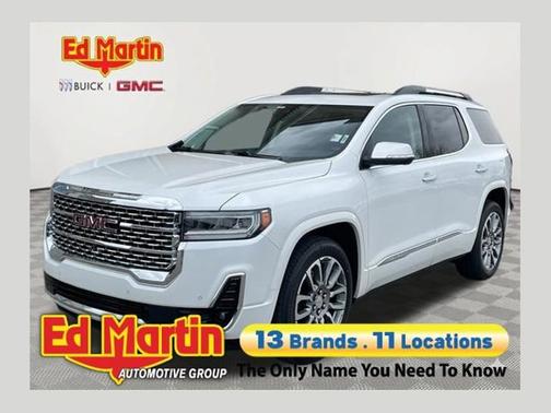 White Frost Tricoat 2021 GMC Acadia Denali