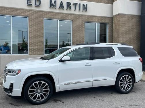 White Frost Tricoat 2021 GMC Acadia Denali