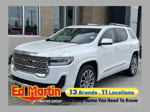 White Frost Tricoat 2021 GMC Acadia Denali