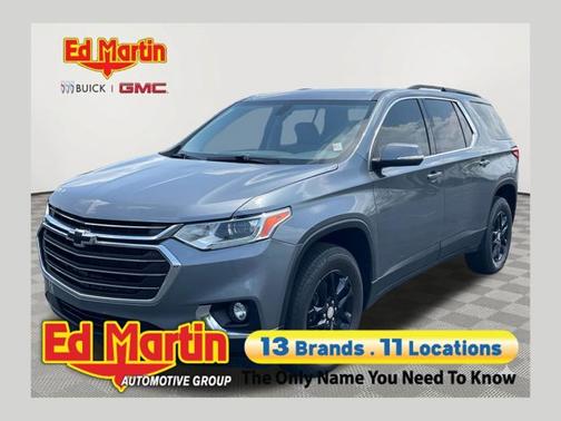 Satin Steel Metallic 2021 Chevrolet Traverse LT Leather