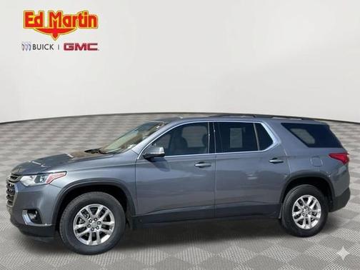 Satin Steel Metallic 2021 Chevrolet Traverse LT Leather