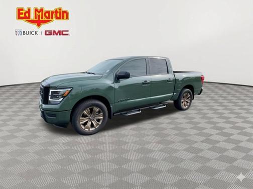 Tactical Green Metallic 2024 Nissan Titan SV