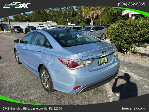 Blue Sky Metallic 2014 Hyundai SONATA Hybrid Limited