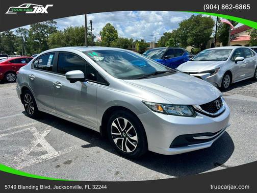 Alabaster Silver Metallic 2014 Honda Civic EX