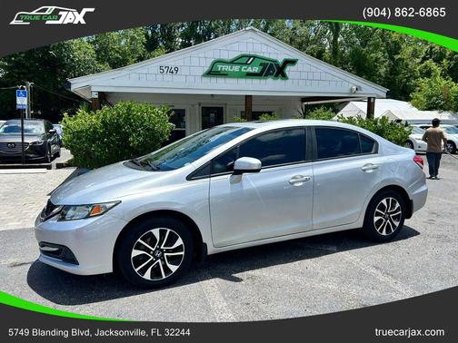 Alabaster Silver Metallic 2014 Honda Civic EX