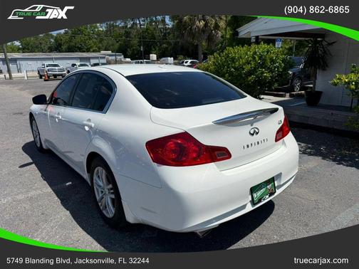 Moonlight White 2012 INFINITI G25 Journey