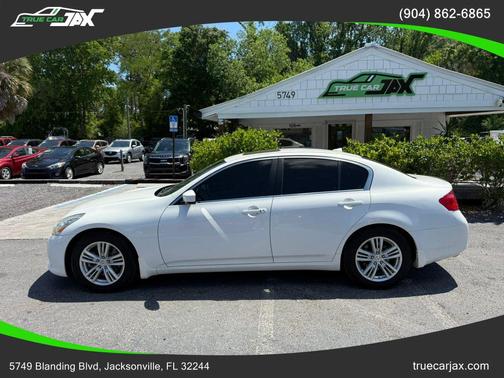 Moonlight White 2012 INFINITI G25 Journey