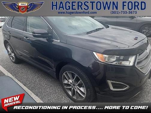 SHADOW BLACK 2017 Ford Edge TITANIUM
