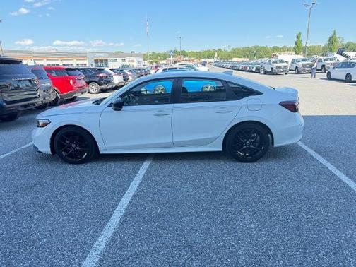 Platinum White 2025 Honda Civic SPORT