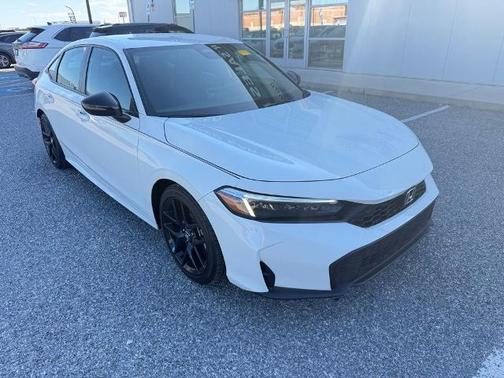 Platinum White 2025 Honda Civic SPORT