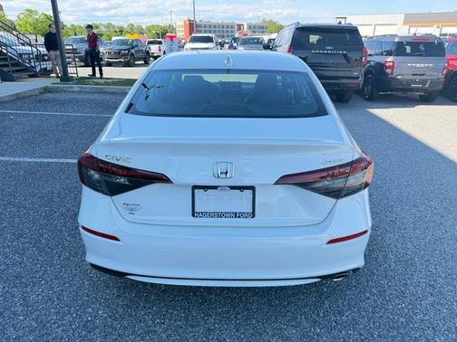 Platinum White 2025 Honda Civic Sport
