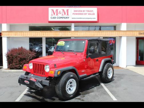 Red 2006 Jeep Wrangler X