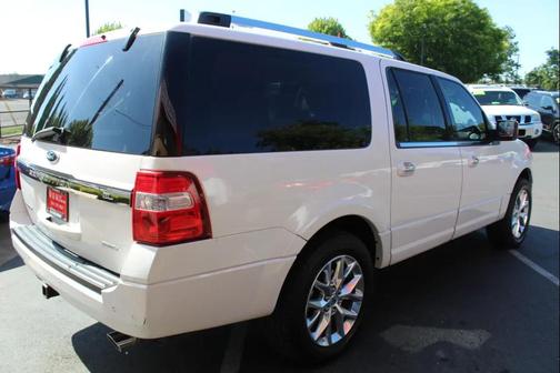 White Platinum Metallic Tri-Coat 2015 Ford Expedition EL Limited