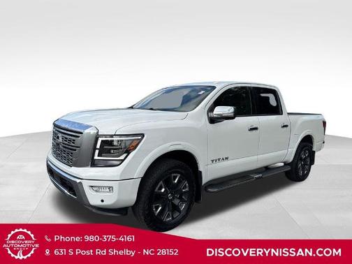 White 2021 Nissan Titan Platinum Reserve