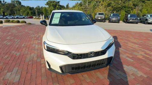 Platinum White Pearl 2025 Honda Civic Sport