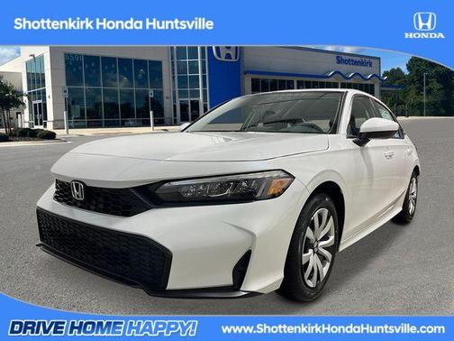 Platinum White Pearl 2026 Honda Civic LX