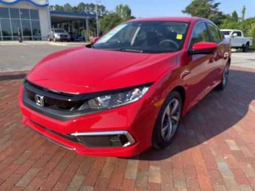 Red 2019 Honda Civic LX