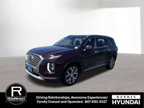 Burgundy 2021 Hyundai PALISADE SEL