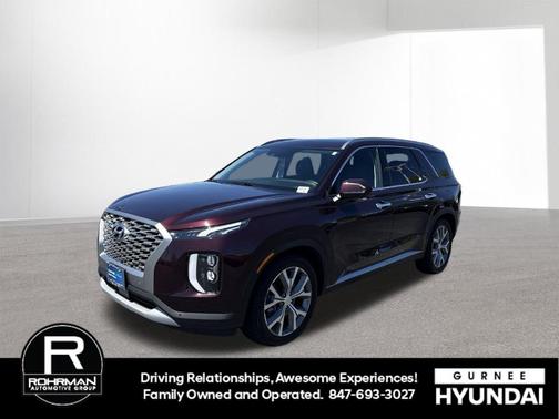 Burgundy 2021 Hyundai PALISADE SEL